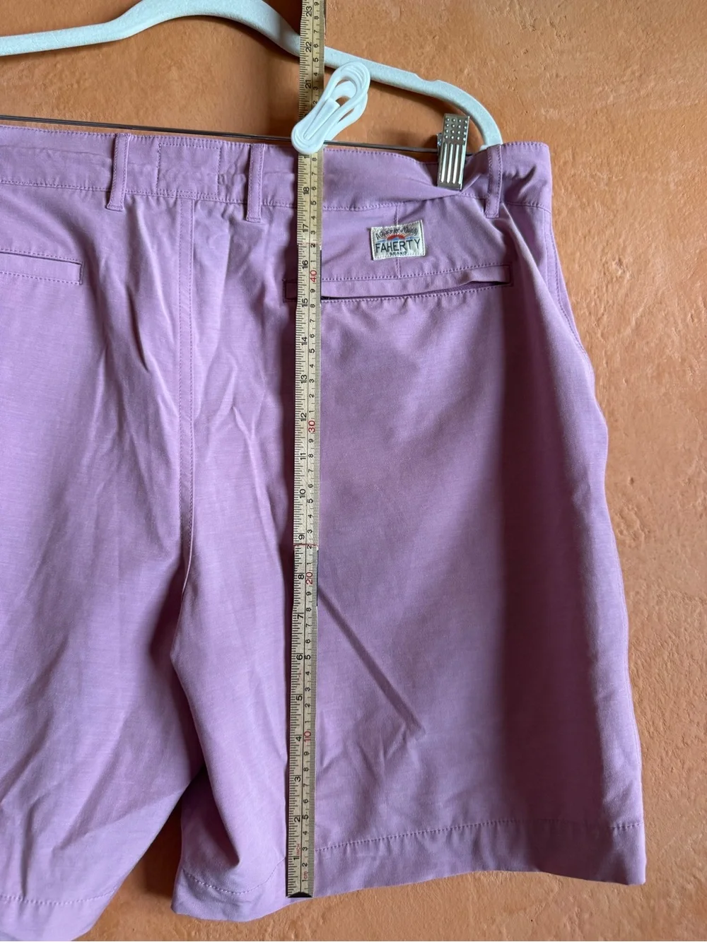 Faherty All Day Hybrid Performance Shorts Summer Violet Purple Size 36